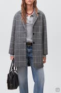 MANGO TEEN Check Longline Coat