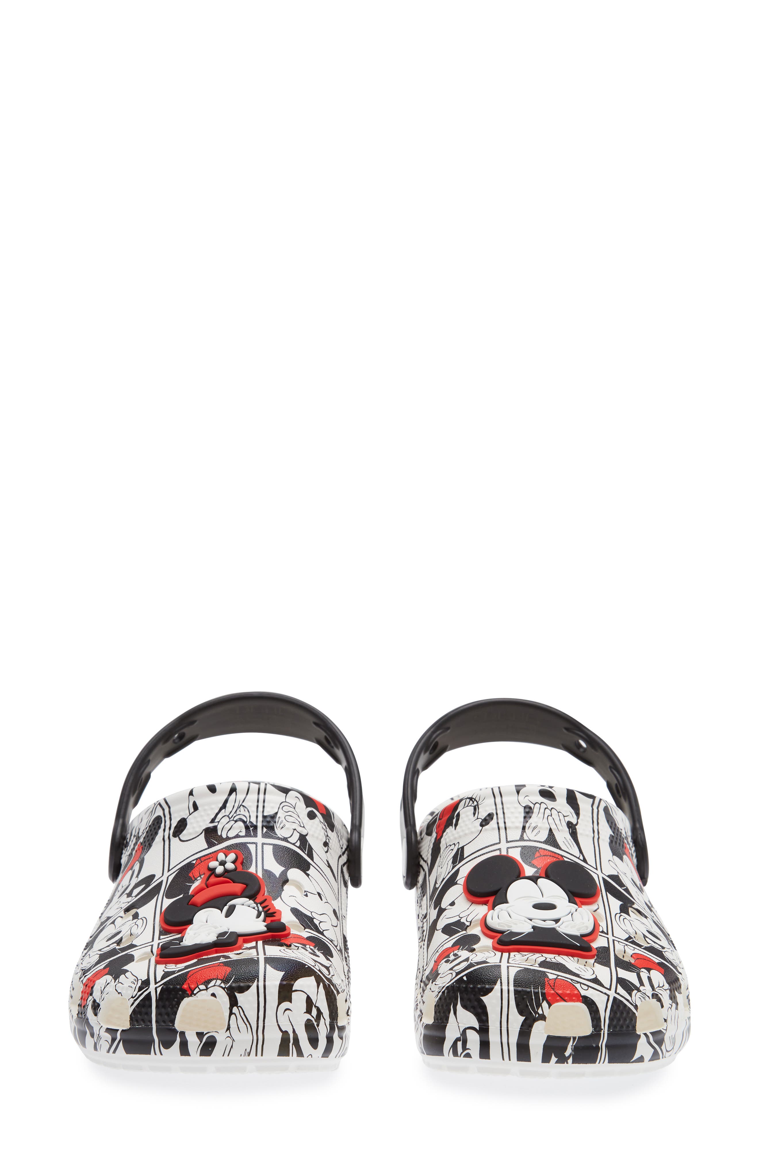 CROCS Mickey & Minnie Classic Clog, Alternate, color, White Multi