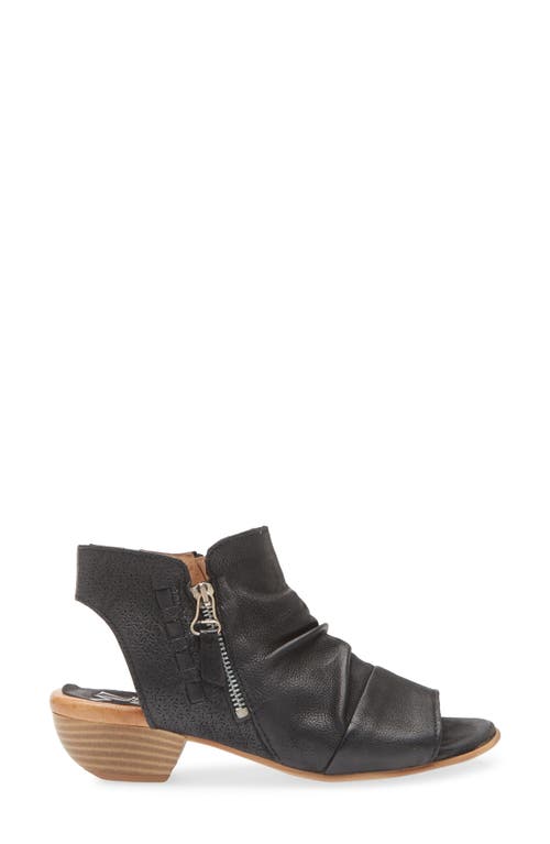 Miz Mooz Carla Peep Toe Bootie In Black