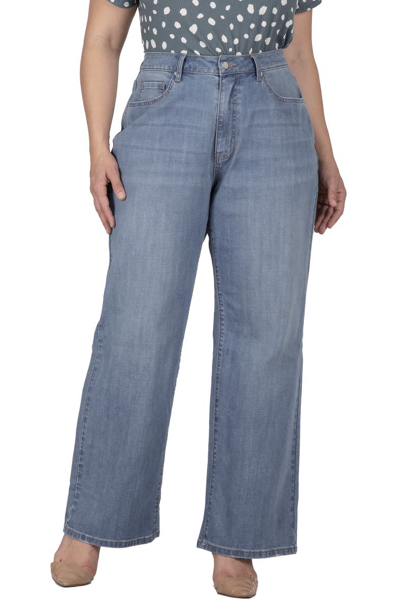 Standards & Practices High Waist Wide Leg Jeans, Alternate, color, Light Blue