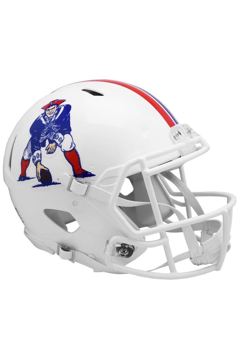 New England Patriots (1982-89) Riddell Speed Throwback Mini Helmet, Main, color, White