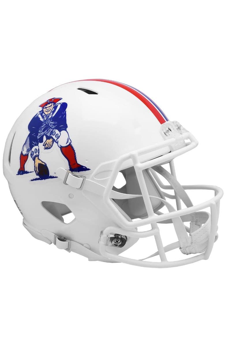RIDDELL New England Patriots (1982-89) Riddell Speed Throwback Mini Helmet, Main, color, White