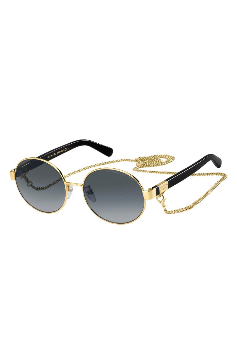 Marc Jacobs 56mm Gradient Round Sunglasses, Alternate, color,