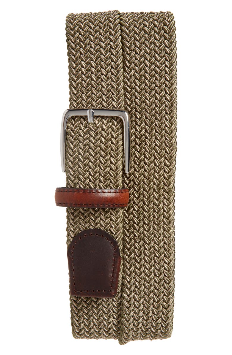 Nordstrom Woven Belt, Main, color, Green Combo