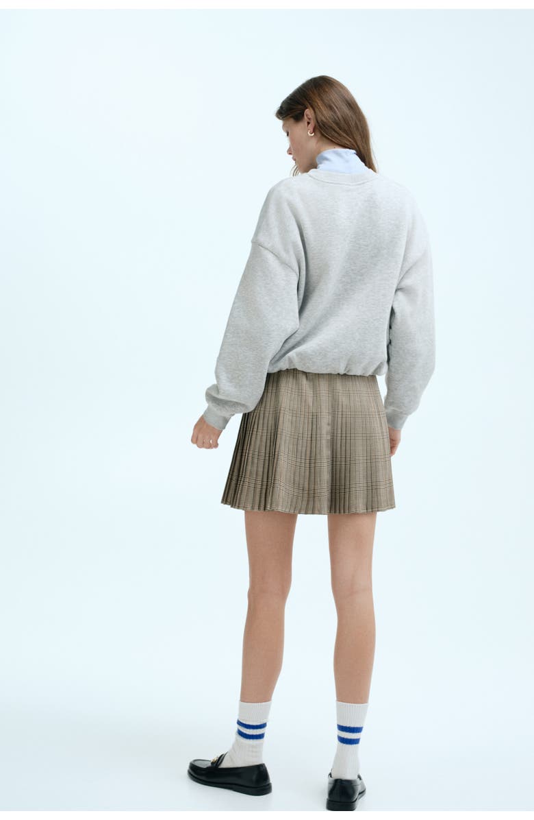 H&M Oversized Sweatshirt, Alternate, color, Light Gray Melange