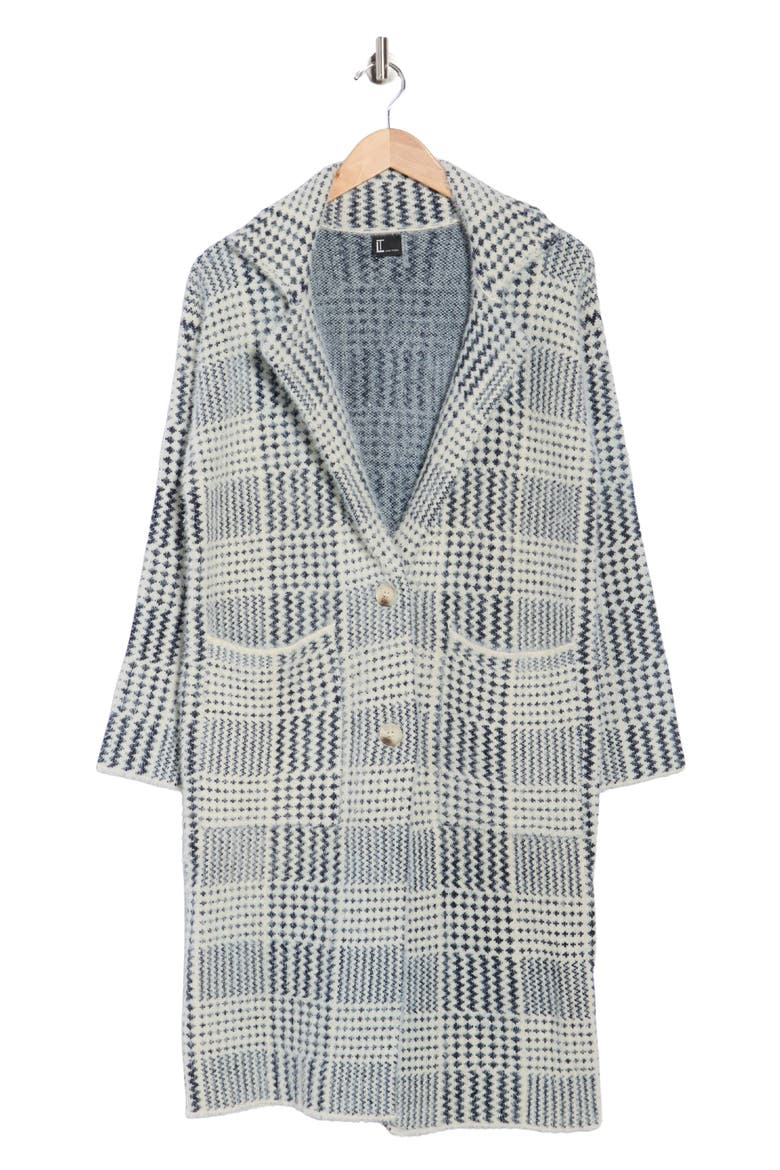 Notch Collar Printed Sweater, Alternate, color, BLUE COMBO