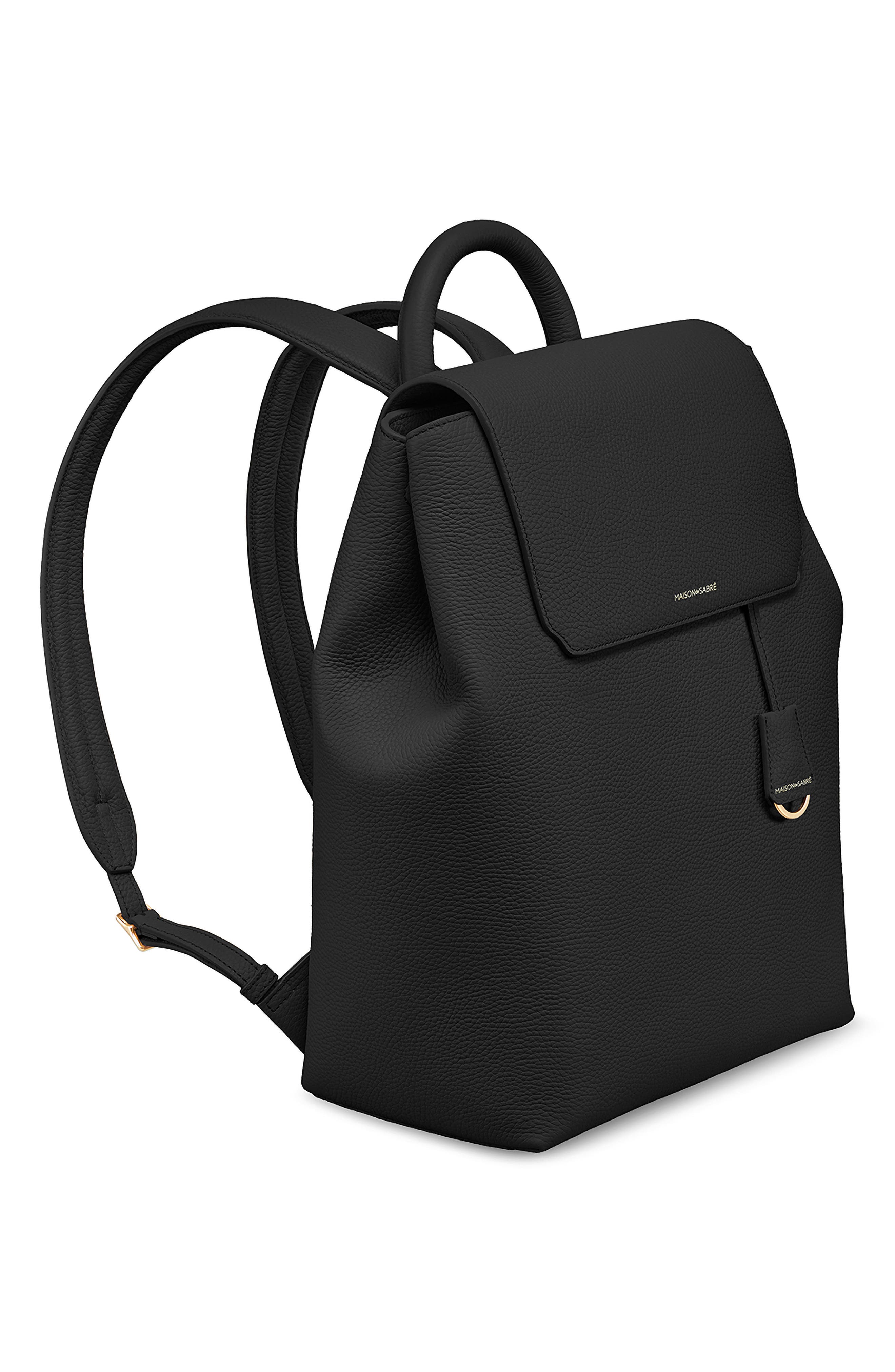 MAISON de SABRÉ The Medium Soft Backpack, Alternate, color, Black Caviar