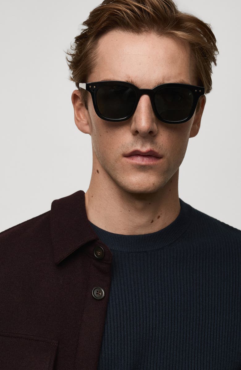 MANGO Rib Crewneck Sweater, Alternate, color, Dark Navy