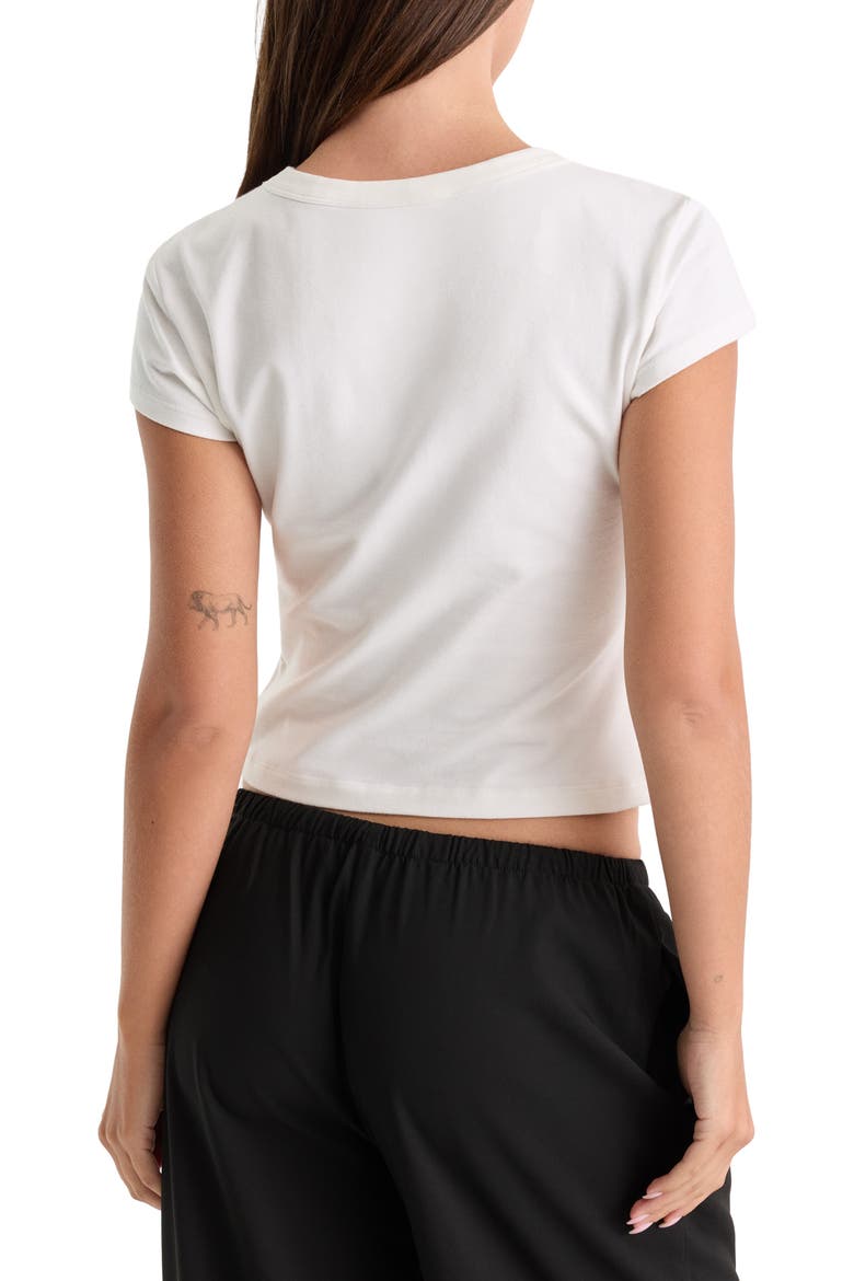 The Cap Sleeve Tee, Alternate, color, WHITE001