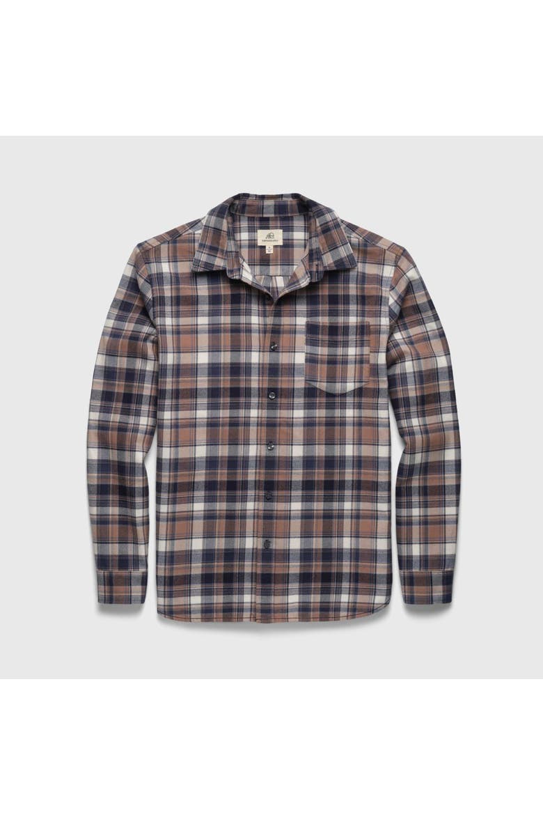 Brian Flannel Plaid Shirt, Main, color, Brown Combo