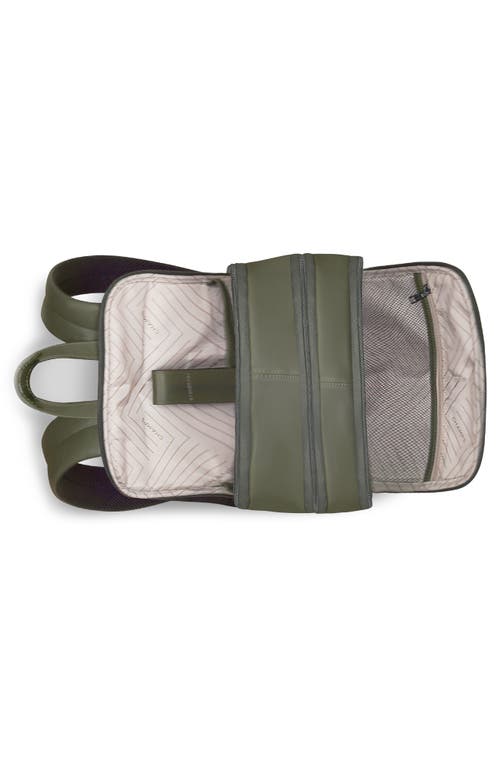 Champs Onyx Leather Backpack In Khaki