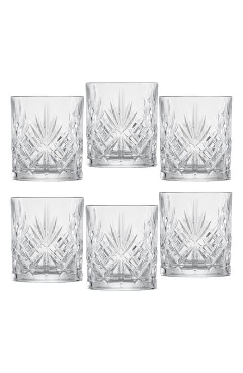 Show and Stage Set of 6 Double Old Fashioned Glasses