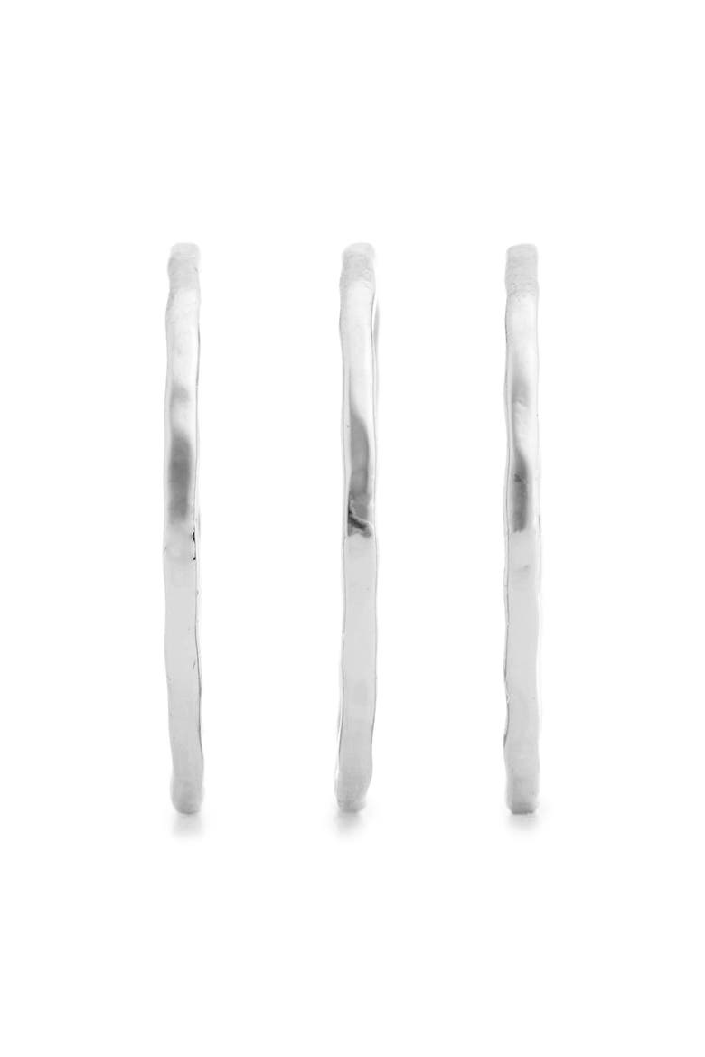 Set of 3 Rings, Alternate, color, SILVER
