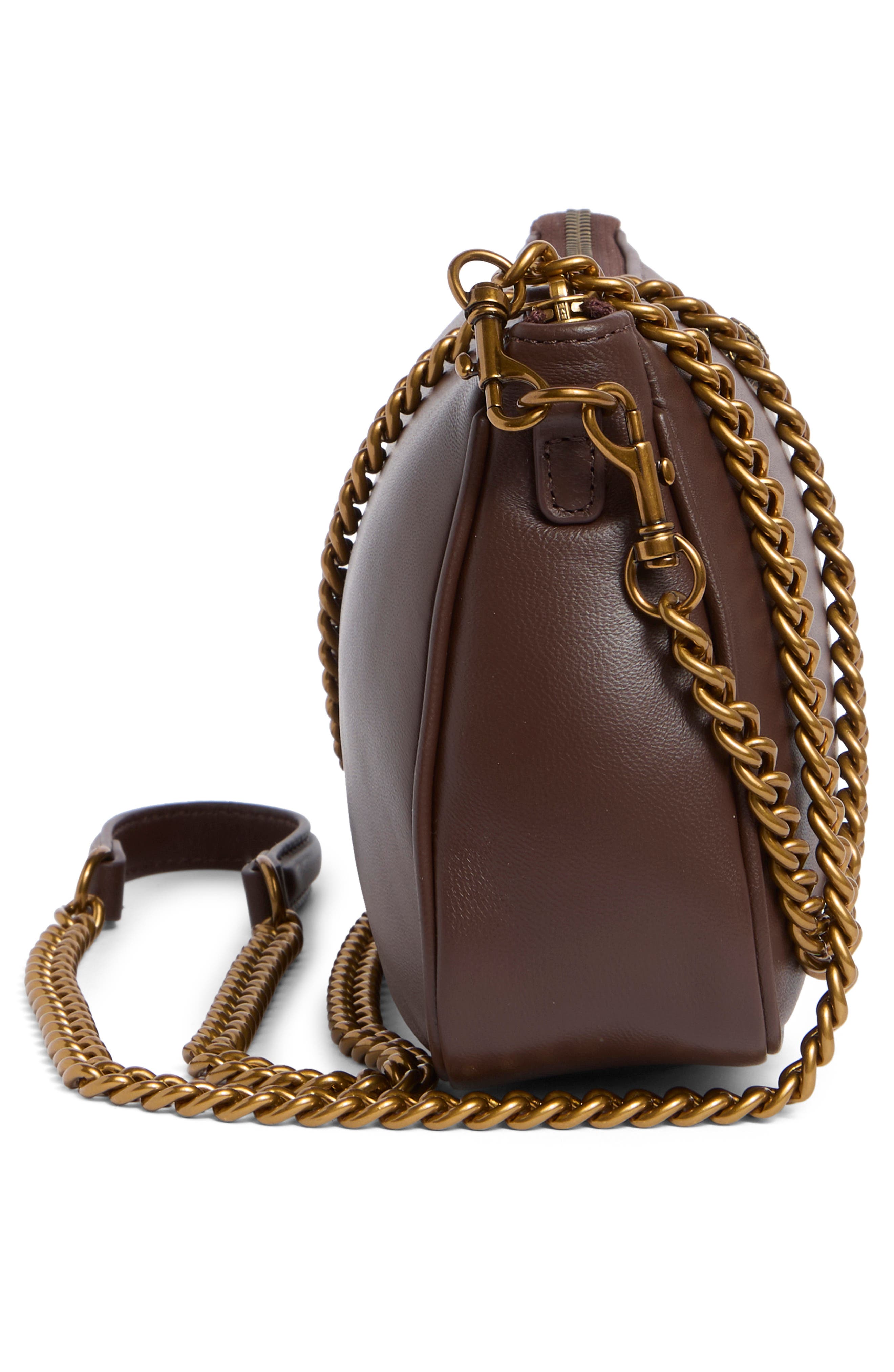 Kurt Geiger London Kew Pouch Crossbody Shoulder Bag, Alternate, color, Brown