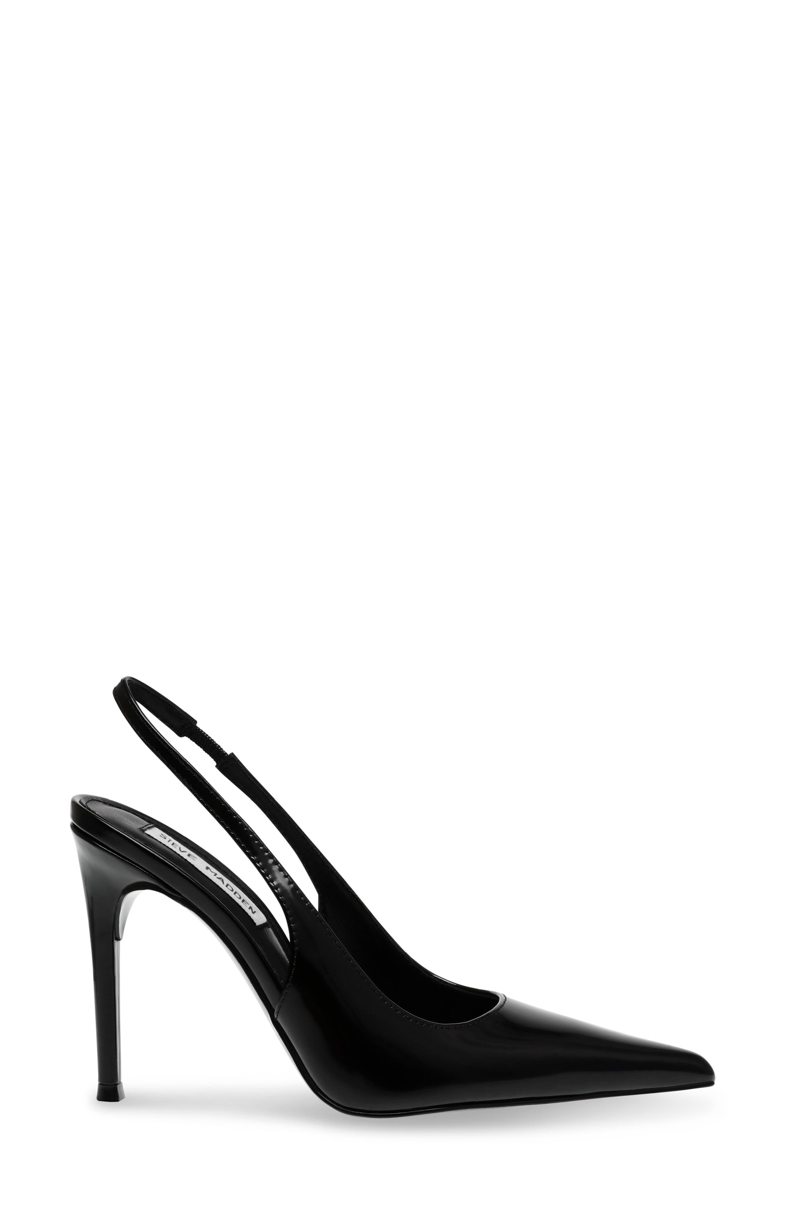Steve Madden Reyes Pointed Toe Slingback Sandal, Alternate, color, Black Box