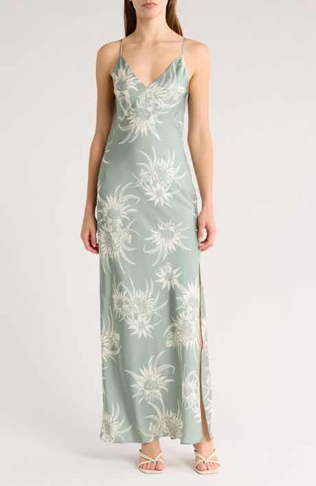 rag & bone Rissa Floral Satin Slipdress