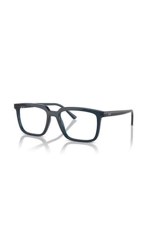Ray Ban Ray-ban 54mm Rectangle Optical Glasses In Blue