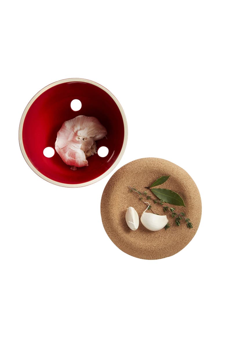 Made in France Garlic Pot, Alternate, color, Burgundy
