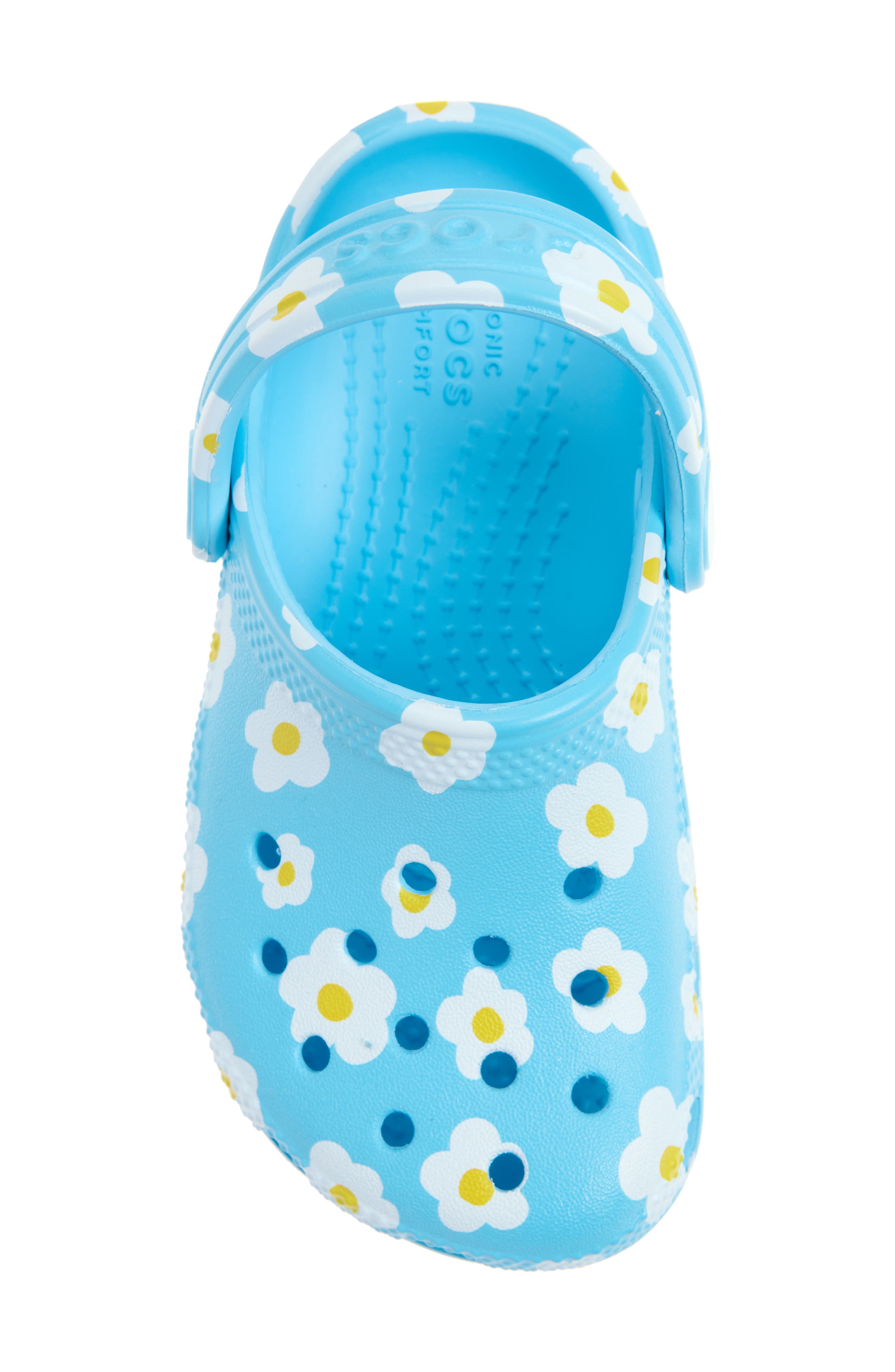 CROCS Kids' Daisy Classic Clog, Alternate, color, Tinted Glass