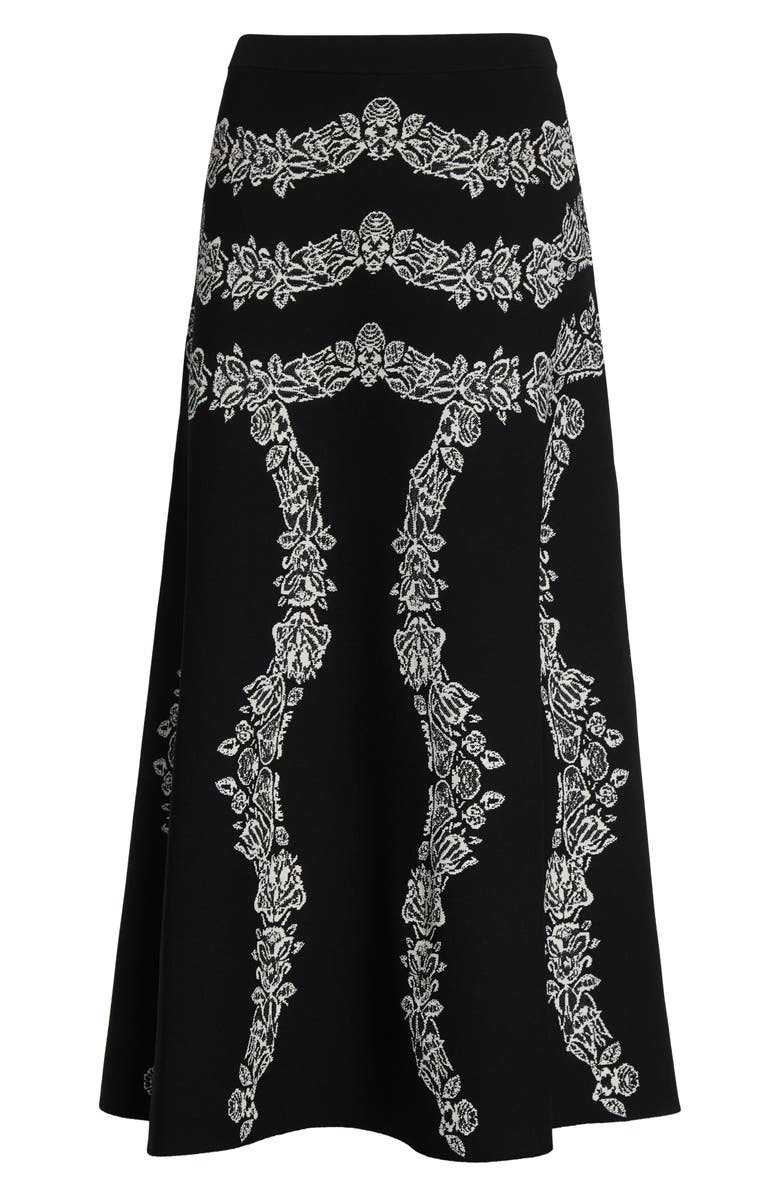 Ulla Johnson Valencia Jacquard Maxi Skirt, Alternate, color, Noir