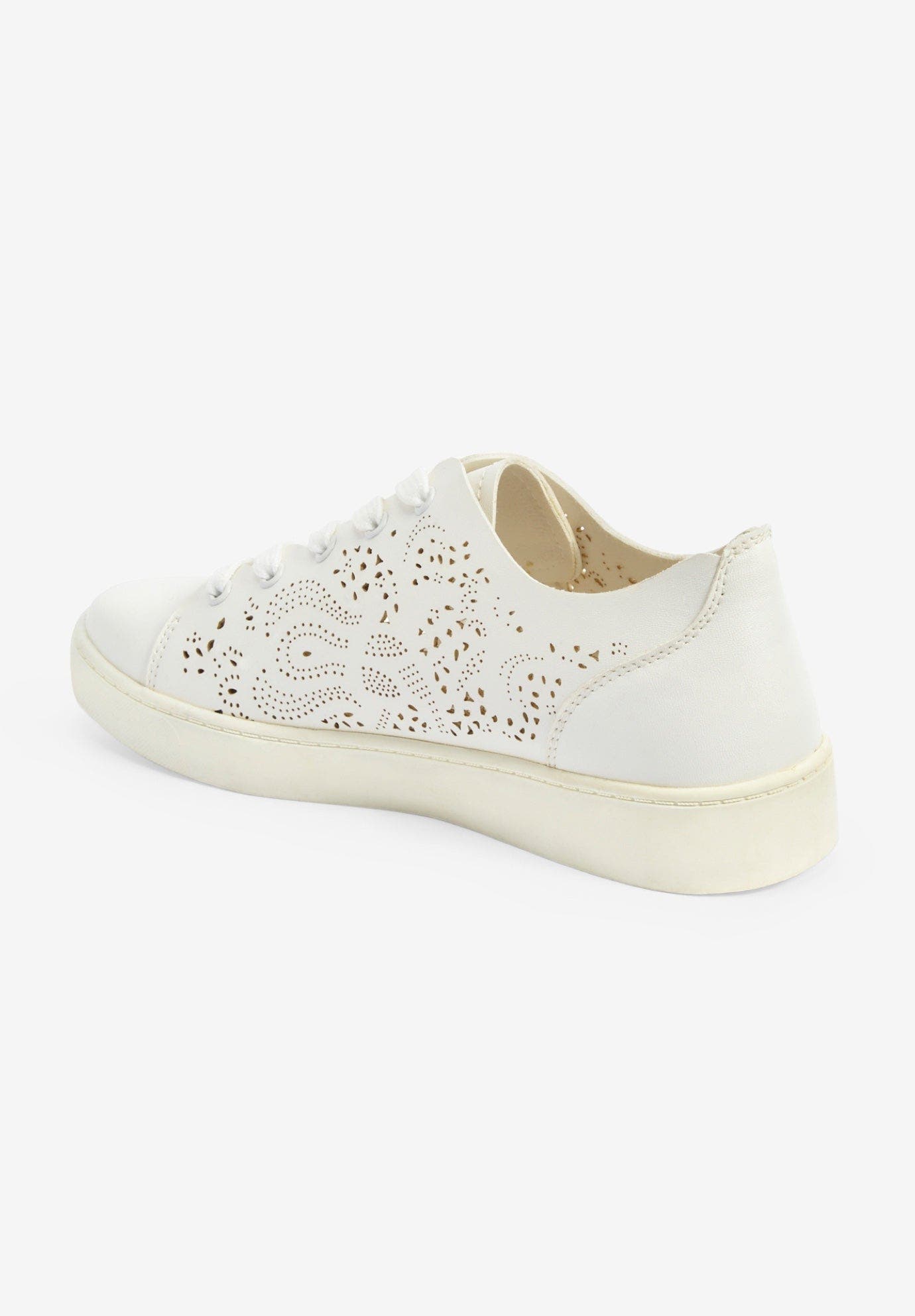 Comfortview The Leanna Sneaker, Alternate, color, White