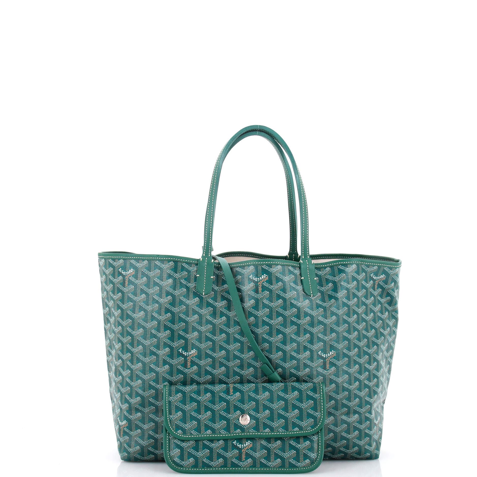 Pre-Owned Goyard Saint Louis Tote Coated Canvas PM, Alternate, color, Green