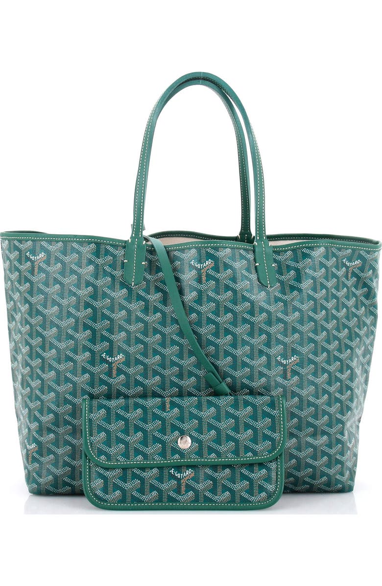 Pre-Owned Goyard Saint Louis Tote Coated Canvas PM, Alternate, color, Green
