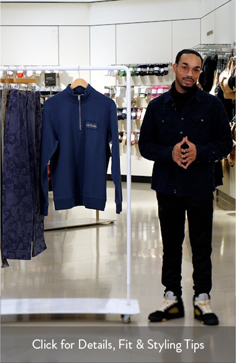 Half-Zip Cotton Blend Sweatshirt, sales video thumbnail