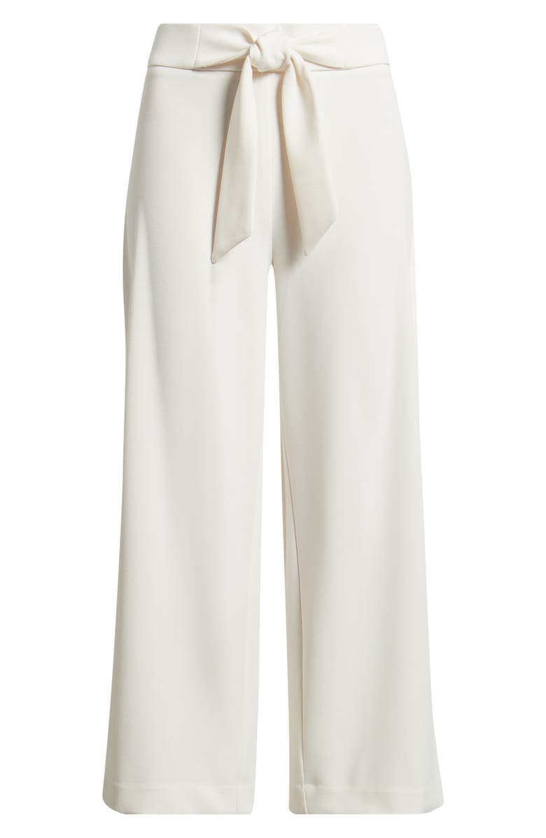 AK ANNE KLEIN Tie Front Pull-On Wide Leg Crop Pants, Alternate, color,