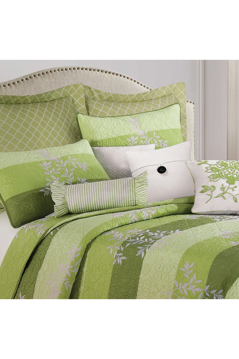 Everly Quilt Collection - Machine Washable & Reversible, Alternate, color, Green