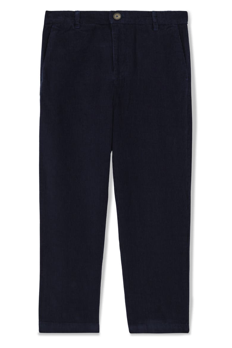 Kids' Banburgh Flat Front Cotton Corduroy Pants, Main, color, NAVY