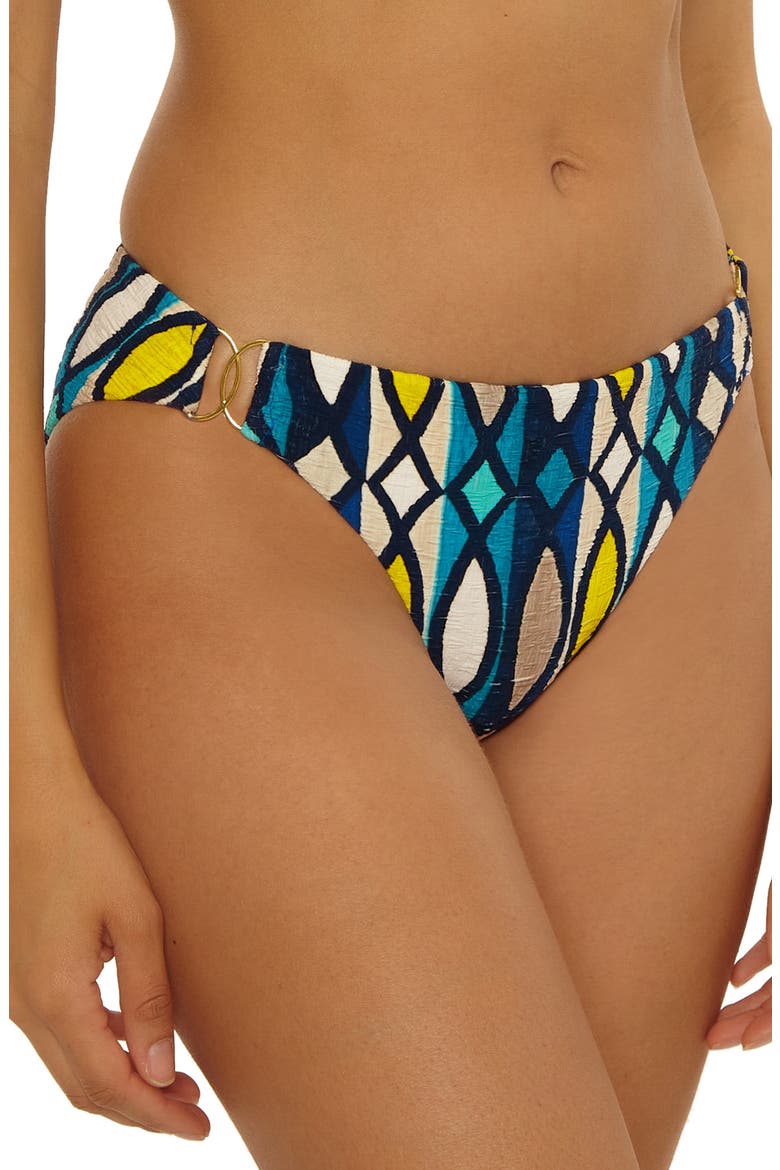 Paros Belted Hipster Bikini Bottoms, Alternate, color, MULTI