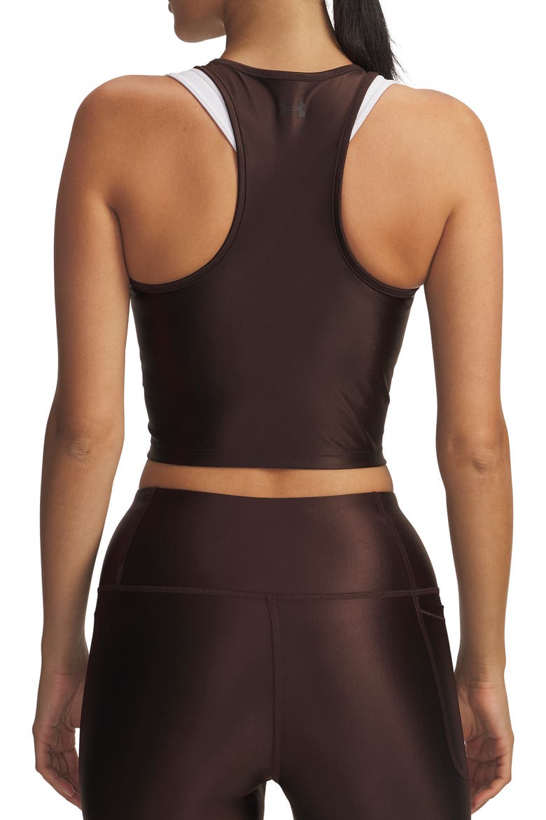 Motion Shine Performance Racerback Tank, Alternate, color, BRN