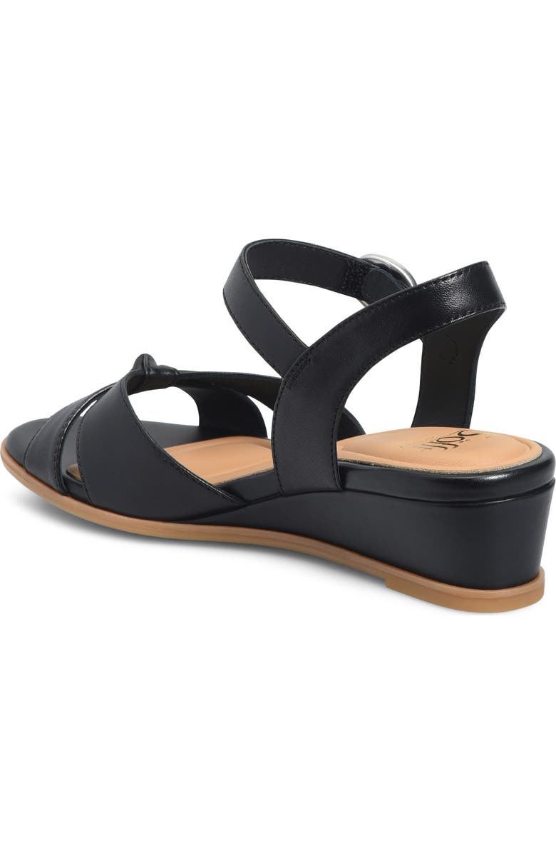 Söfft Summer Slingback Platform Wedge Sandal, Alternate, color, Black