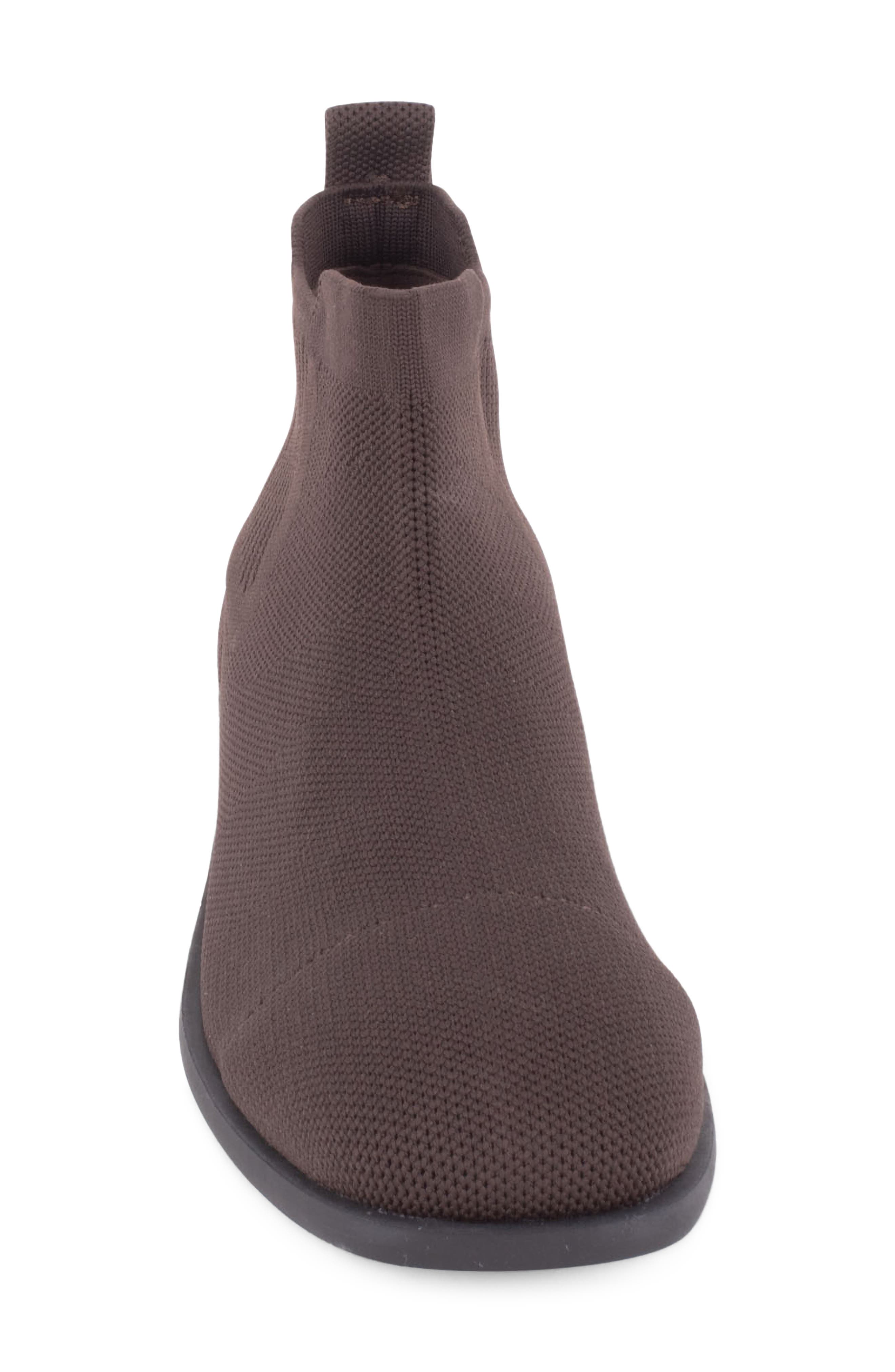 Roundabout Knit Bootie, Alternate, color, DARK BROWN