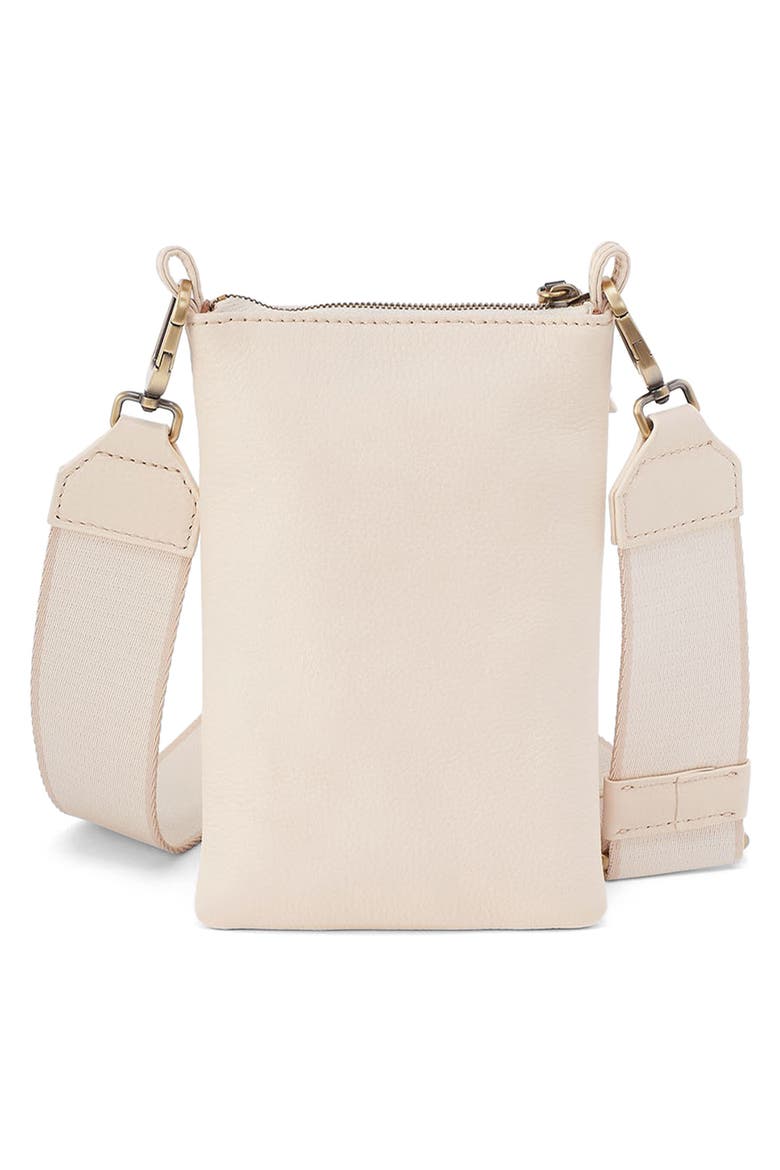 Cass Leather Phone Crossbody Bag, Alternate, color, CREAM