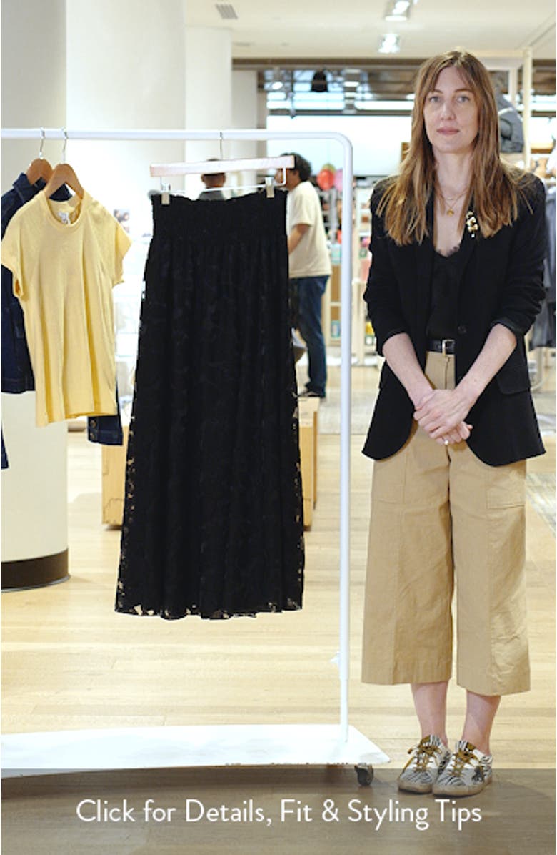 James Floral Lace Maxi Skirt, sales video thumbnail