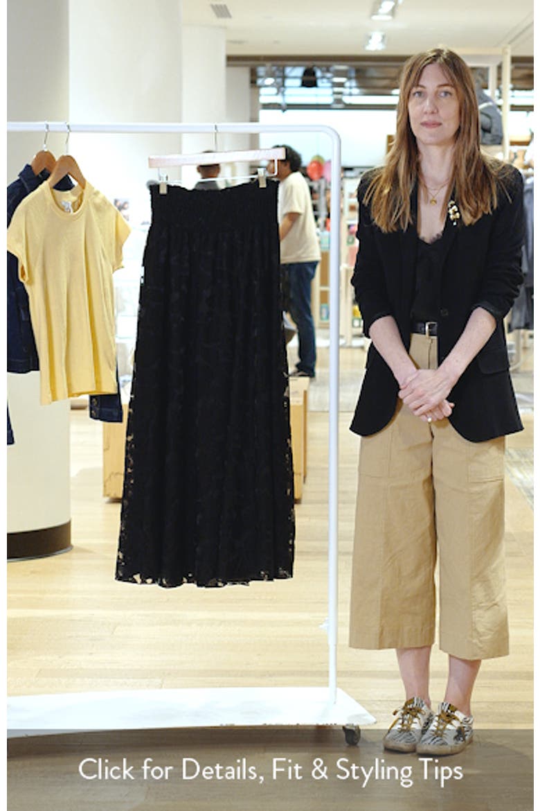 James Floral Lace Maxi Skirt video