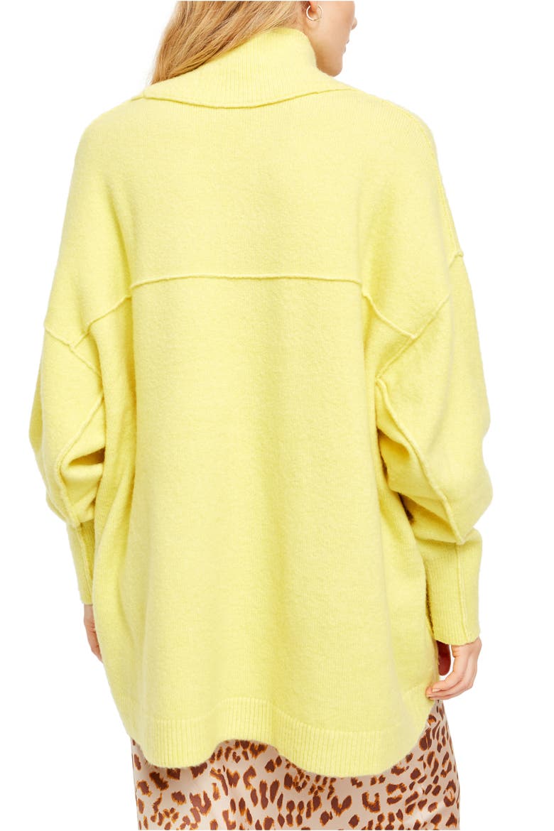 Afterglow Mock Neck Top, Alternate, color, LIME