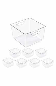 8-Pack Large Square Storage Bins