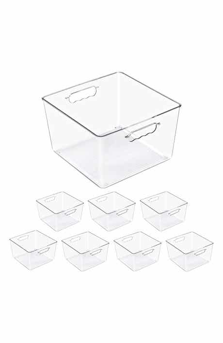 8-Pack Large Square Storage Bins
