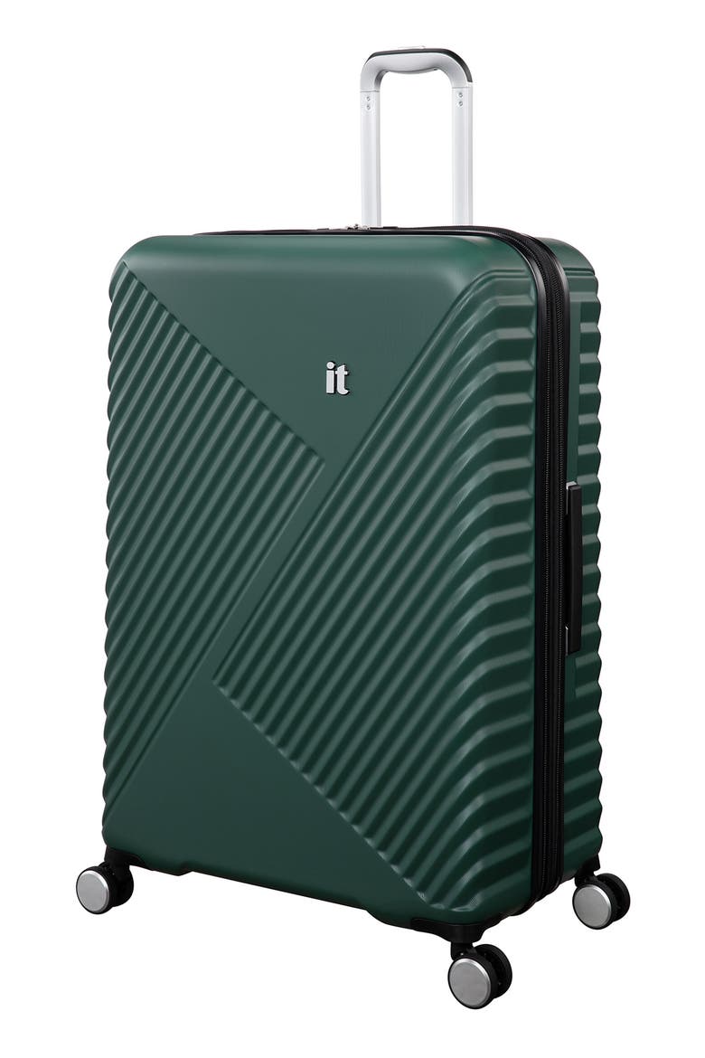 Inclining Hardside Expandable Spinner Suitcase, Main, color, GREEN