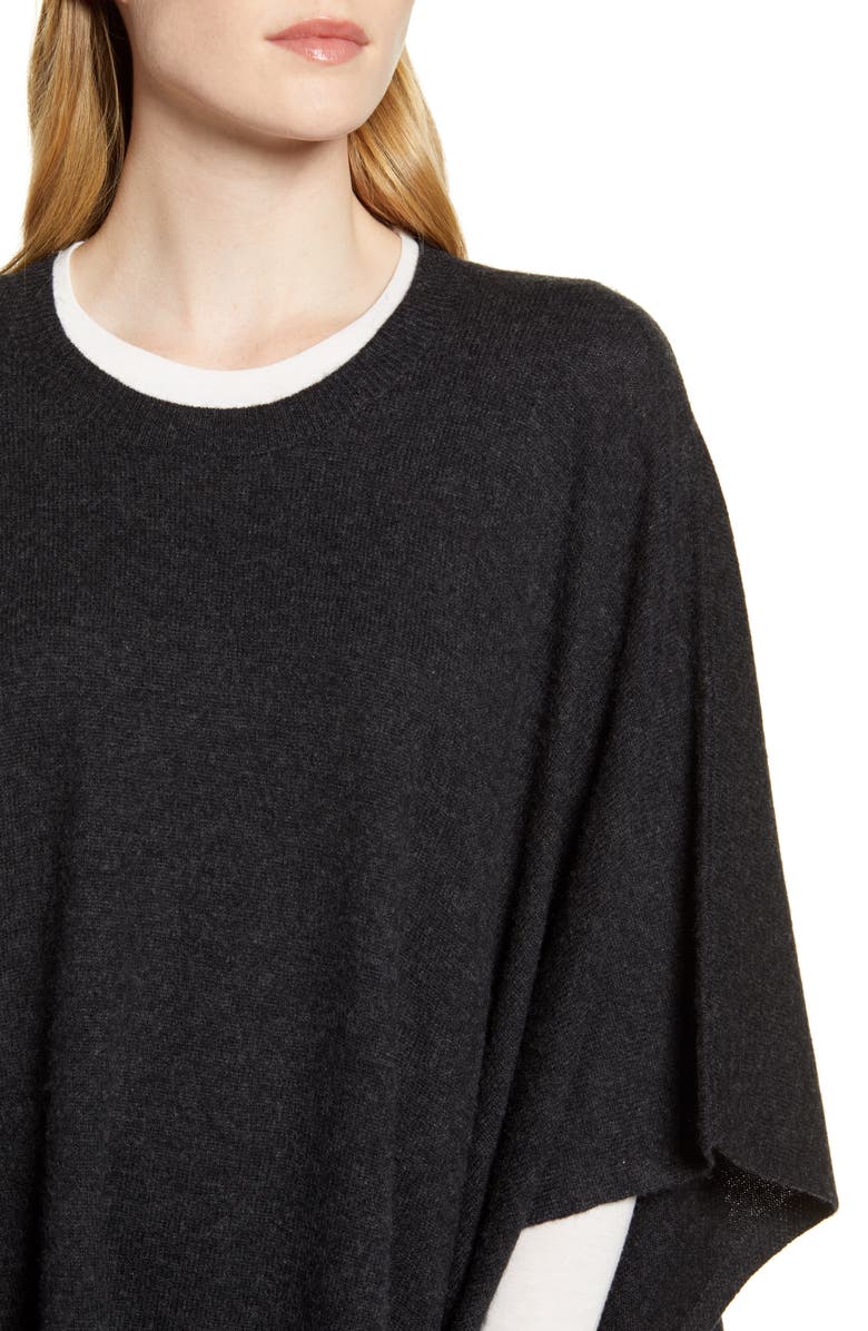 Nordstrom Wool & Cashmere Poncho, Alternate, color,