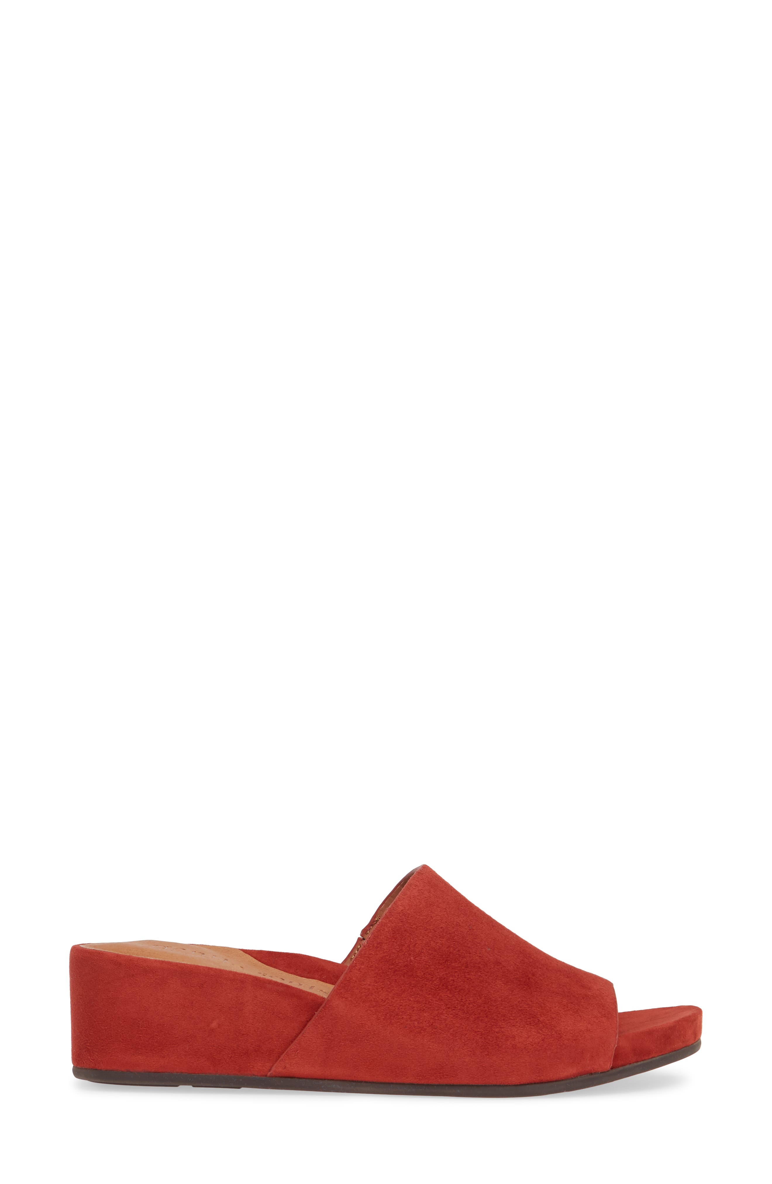 by Kenneth Cole Gianna Slide Sandal, Alternate, color, DARK RED LEATHER