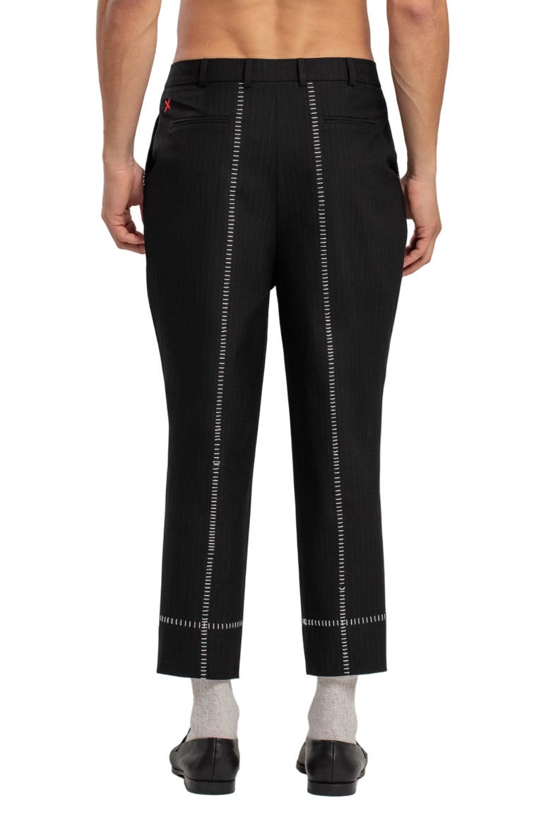 Daydreamers Striped Two Zipped Pant, Alternate, color, grey