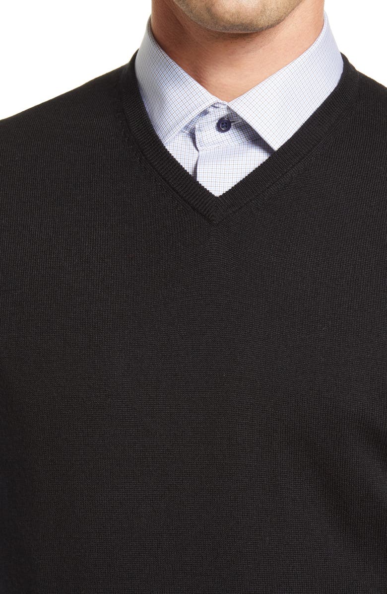 Peter Millar Crown Soft Merino Wool & Silk Sweater Vest, Alternate, color,