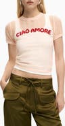 Desigual Ciao Amore Open Stitch T-Shirt