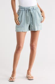 Young, Fabulous & Broke Atlanta Bow Tied Chambray Shorts