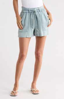 Young, Fabulous & Broke Atlanta Bow Tied Chambray Shorts