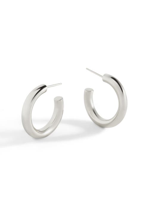 Mint & Lily Bold Hoop Earrings In Silver